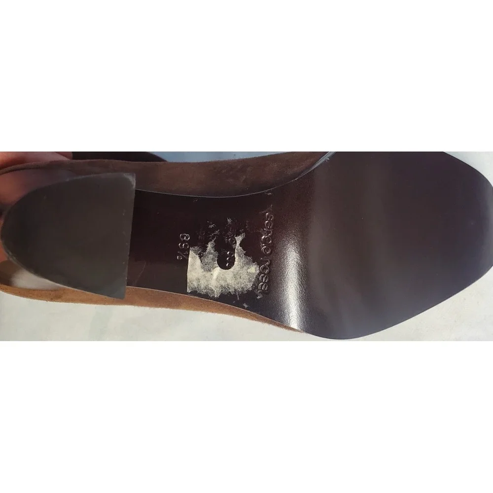 Sergio Rossi Size UK 39.5 Brown Over Knee Pull On Boots Suede Made In Italy‎